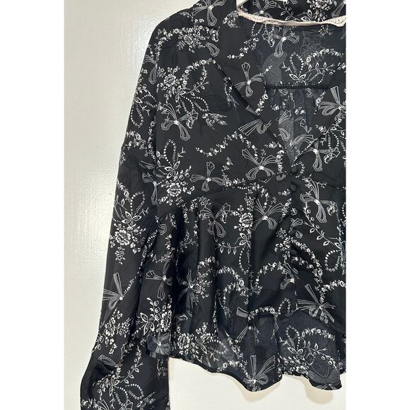 Free People Intimately Beauty Sleep Short Pajama Set 2 Piece Black Sz Small NWOT - Picture 7 of 16